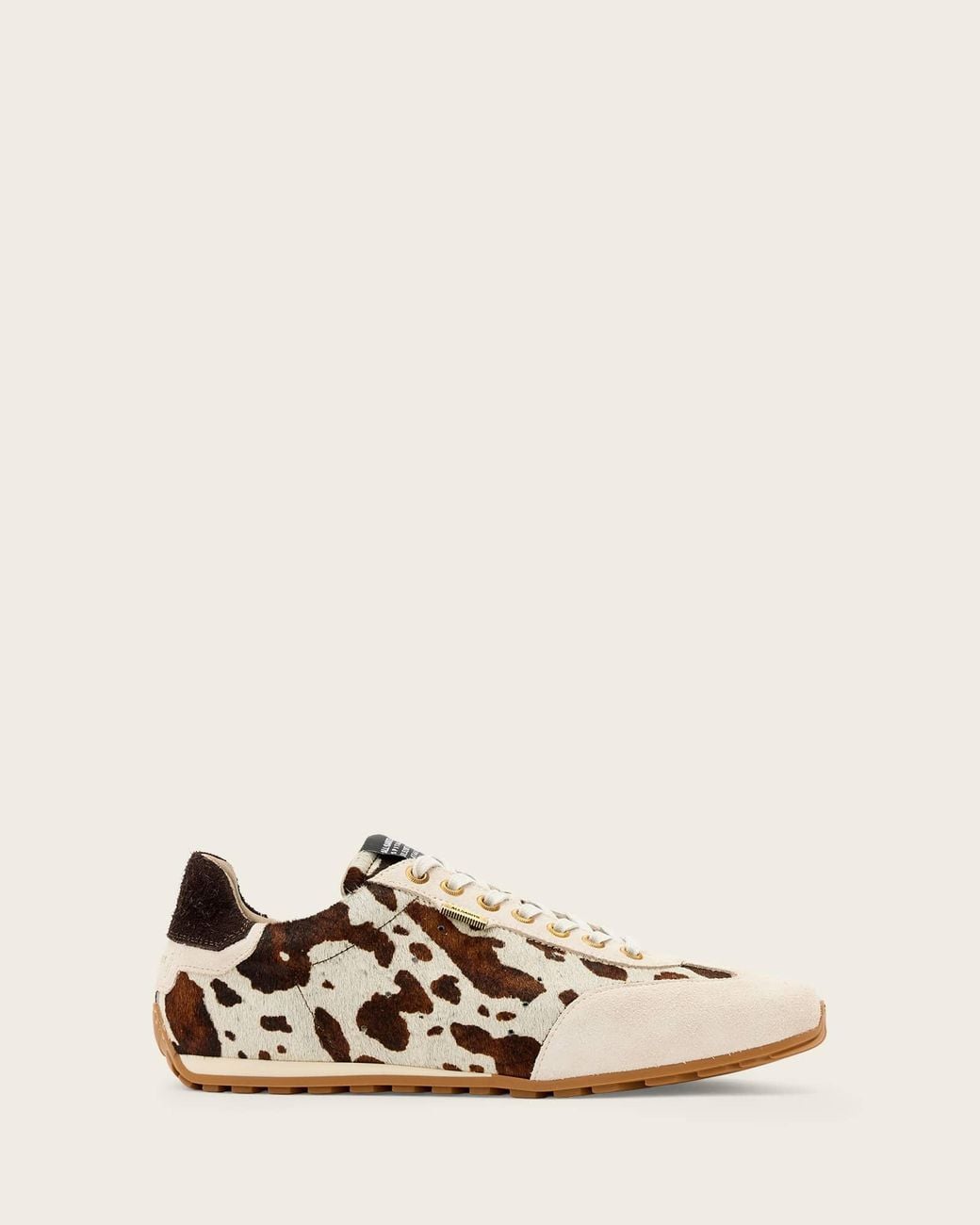 AllSaints Natural Liam Cowhide Sneakers