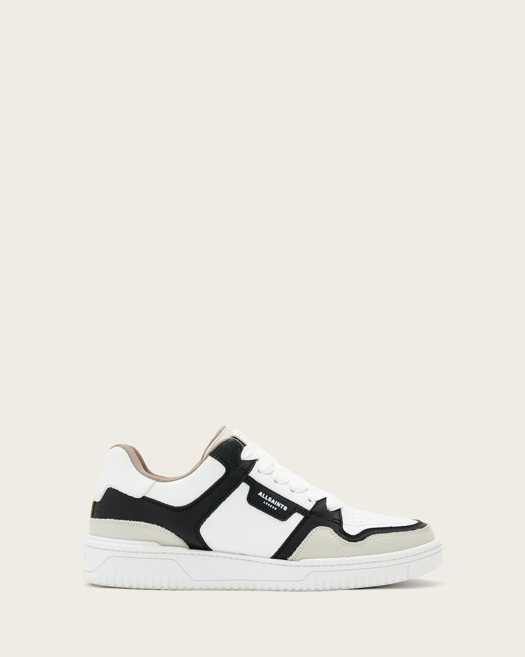 AllSaints Natural Regan Plus Leather Low Top Trainers for men