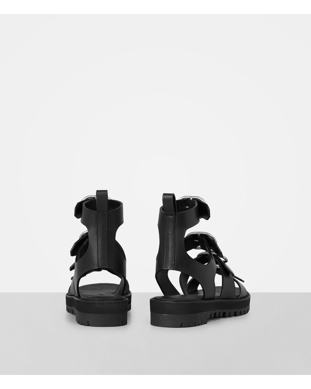 AllSaints Raquel Sandal in Black | Lyst