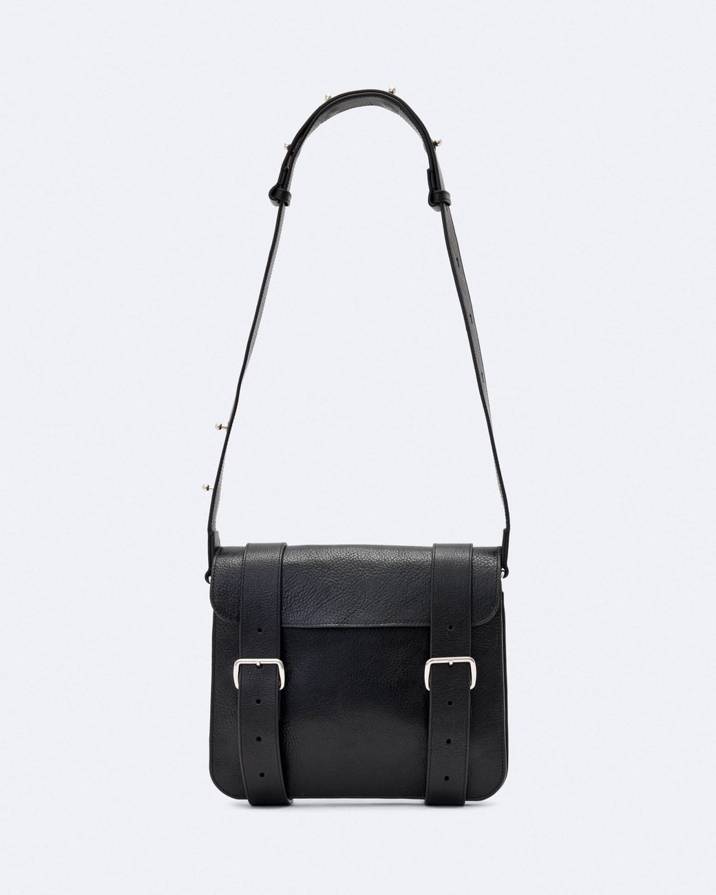 AllSaints White Leather Crossbody Messenger Bag for men
