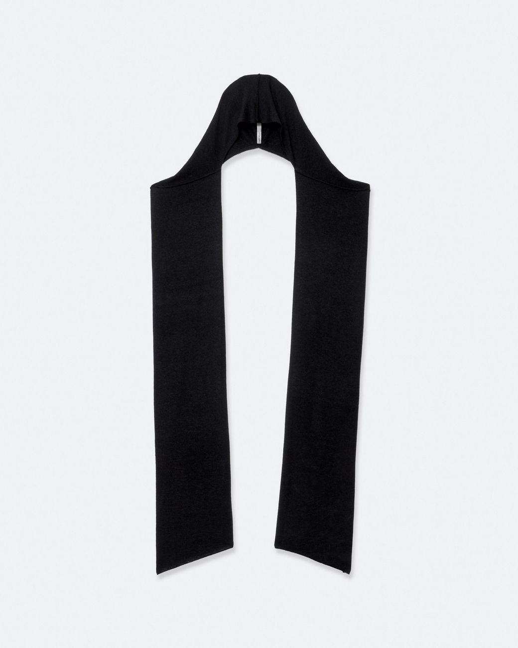 AllSaints Black Brioni Alpaca-Blend Hooded Scarf