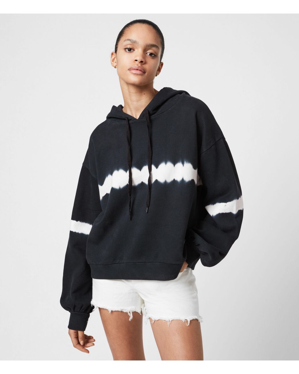 AllSaints Rihan Tie Dye Hoodie in Blue Lyst Australia