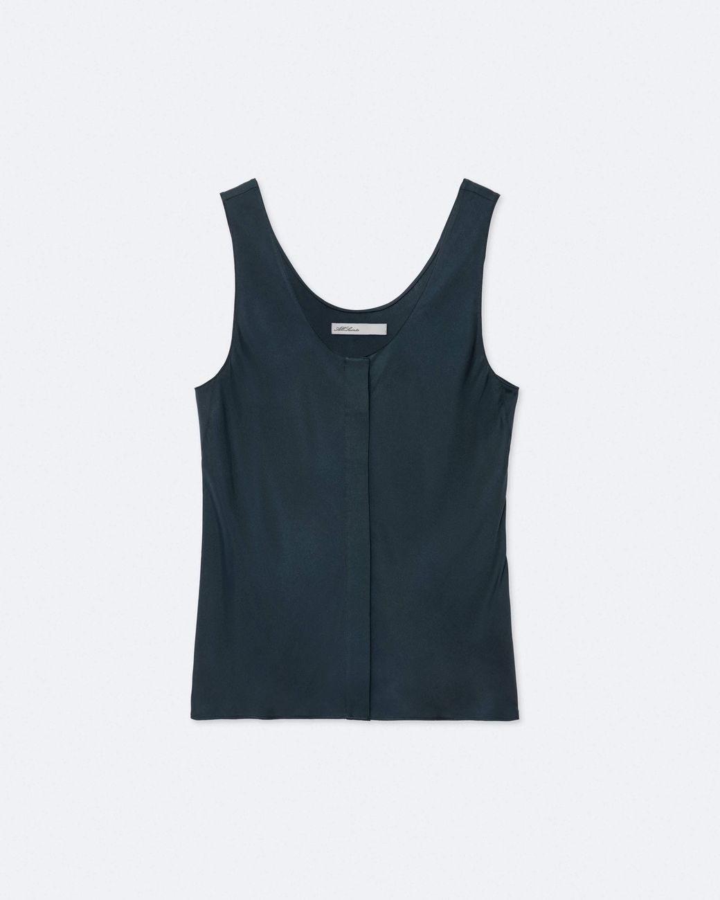 AllSaints Blue Milla Silk-Blend Cami Top