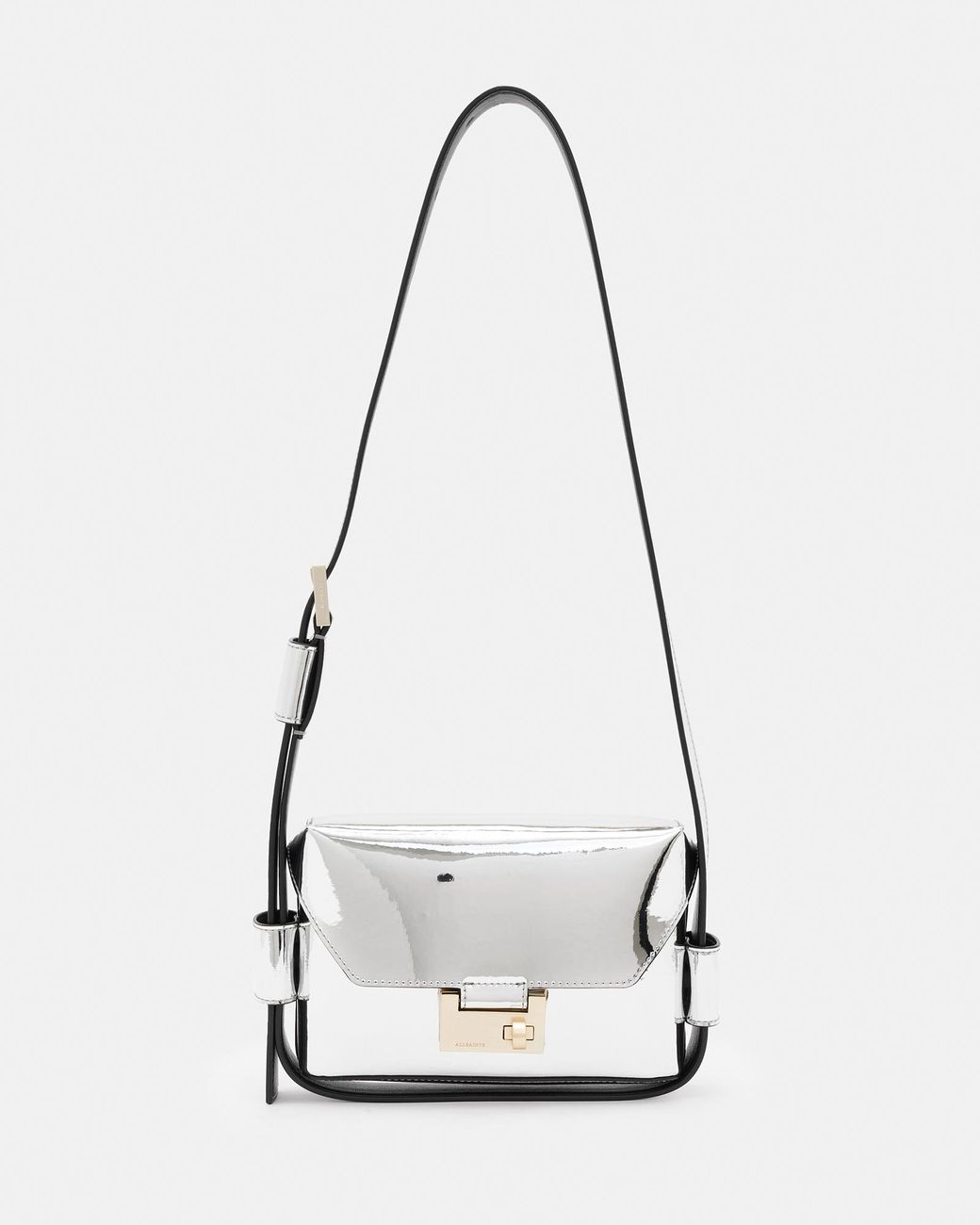 AllSaints Frankie 3in1 Leather Crossbody Bag in White Lyst