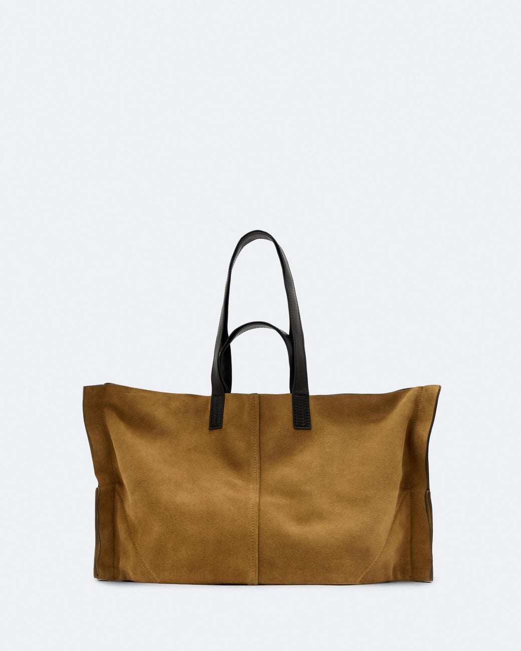 AllSaints White Lutece Reversible Suede Tote Bag
