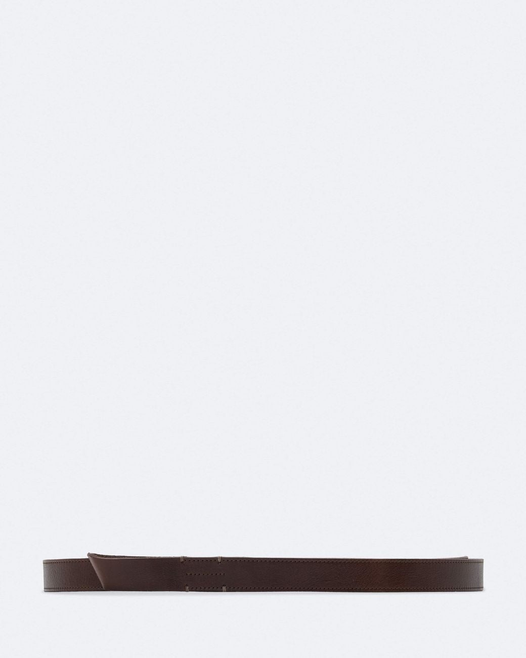 AllSaints White Manon Leather Thread-Through Belt