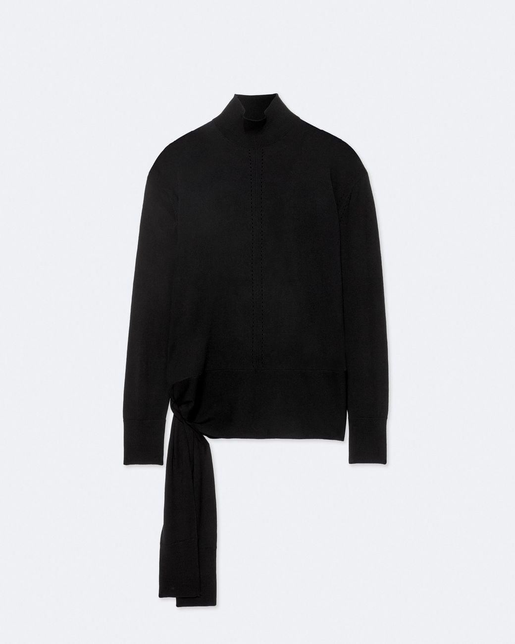 AllSaints Black Tilley Relaxed-Fit Merino Wool Sweater
