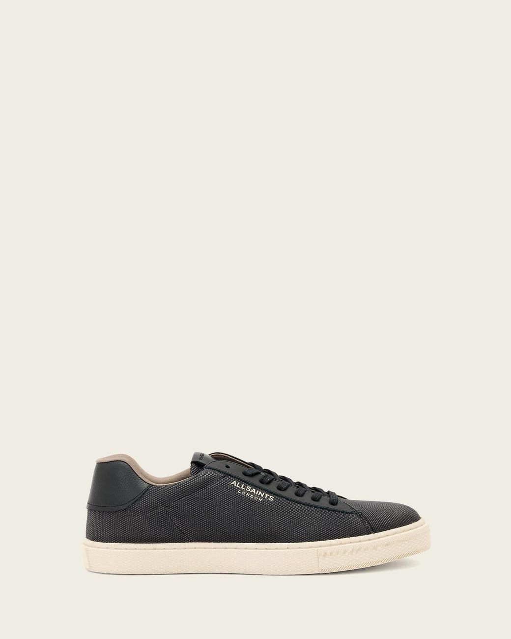 AllSaints White Tucker Canvas Trainers for men