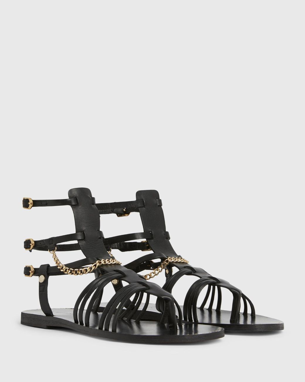 all saints gelda leather sandals