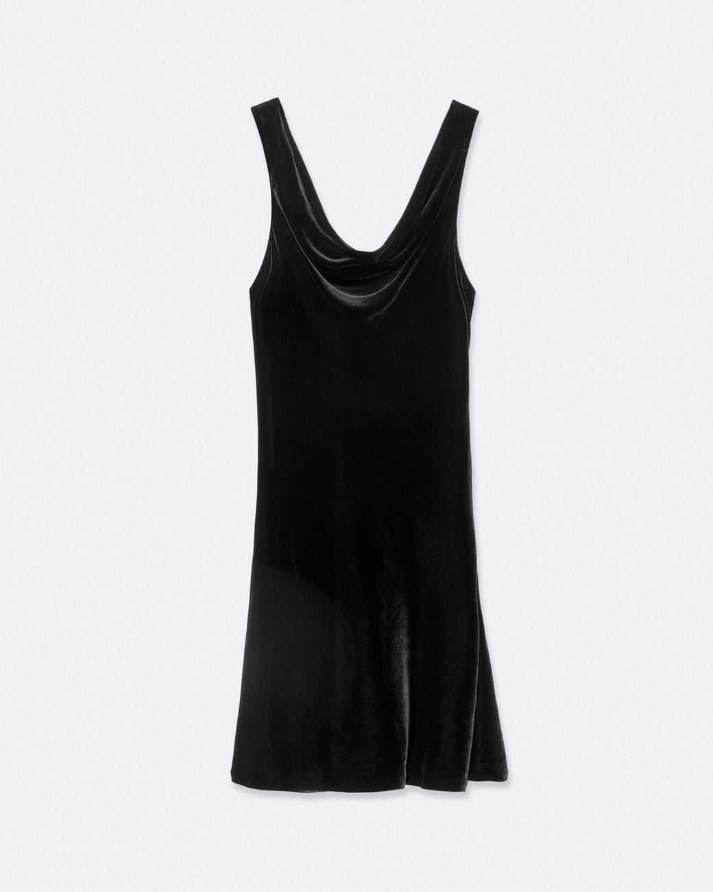 AllSaints Black Anise Cowl-Neck Midi Dress