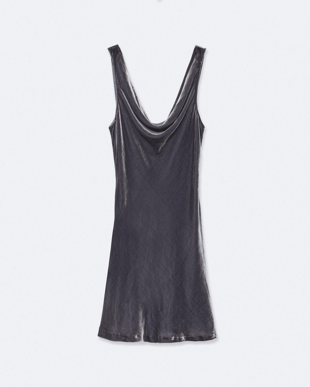 AllSaints Blue Anise Cowl-Neck Midi Dress