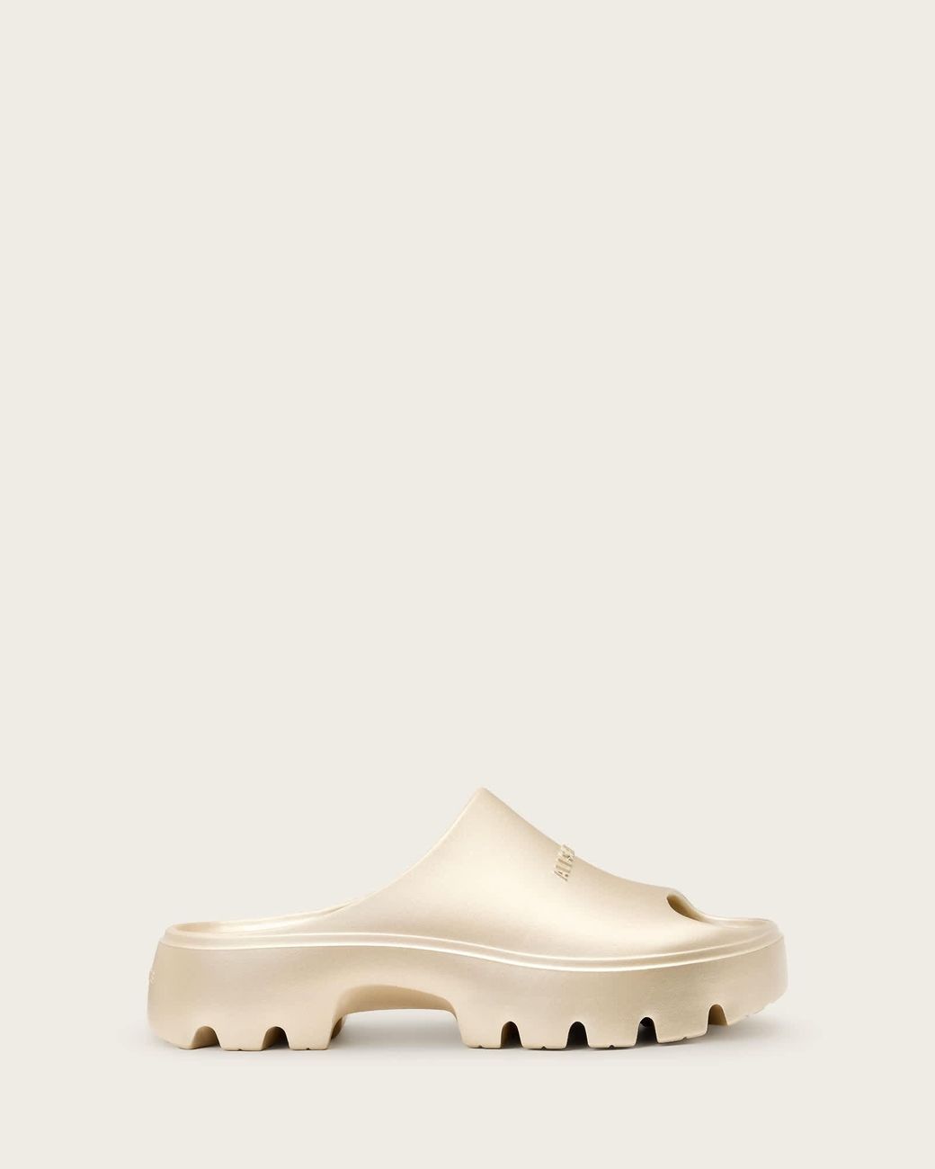 AllSaints Natural Eclipse Flatform Logo Sliders