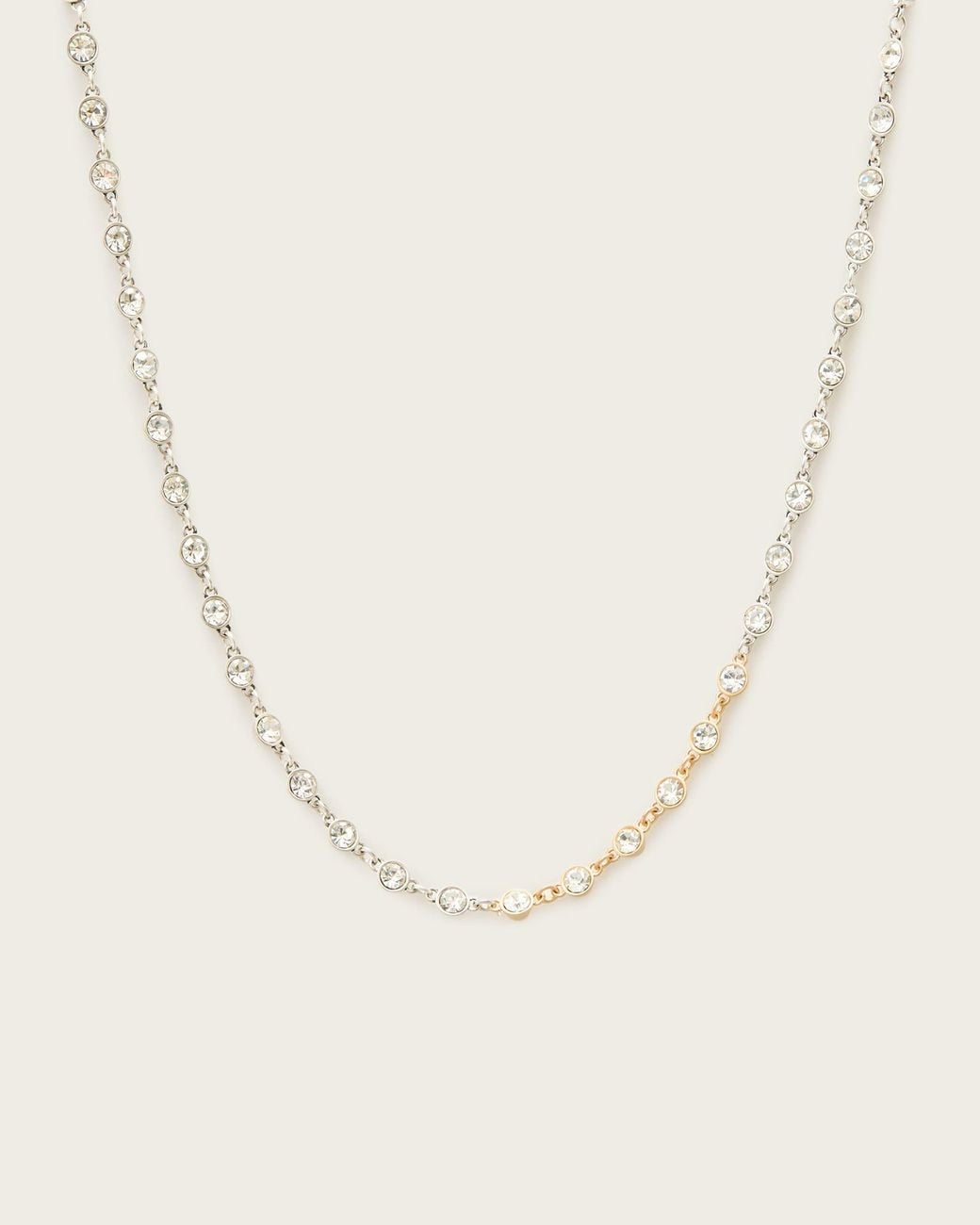 AllSaints Natural Pippa Crystal Necklace