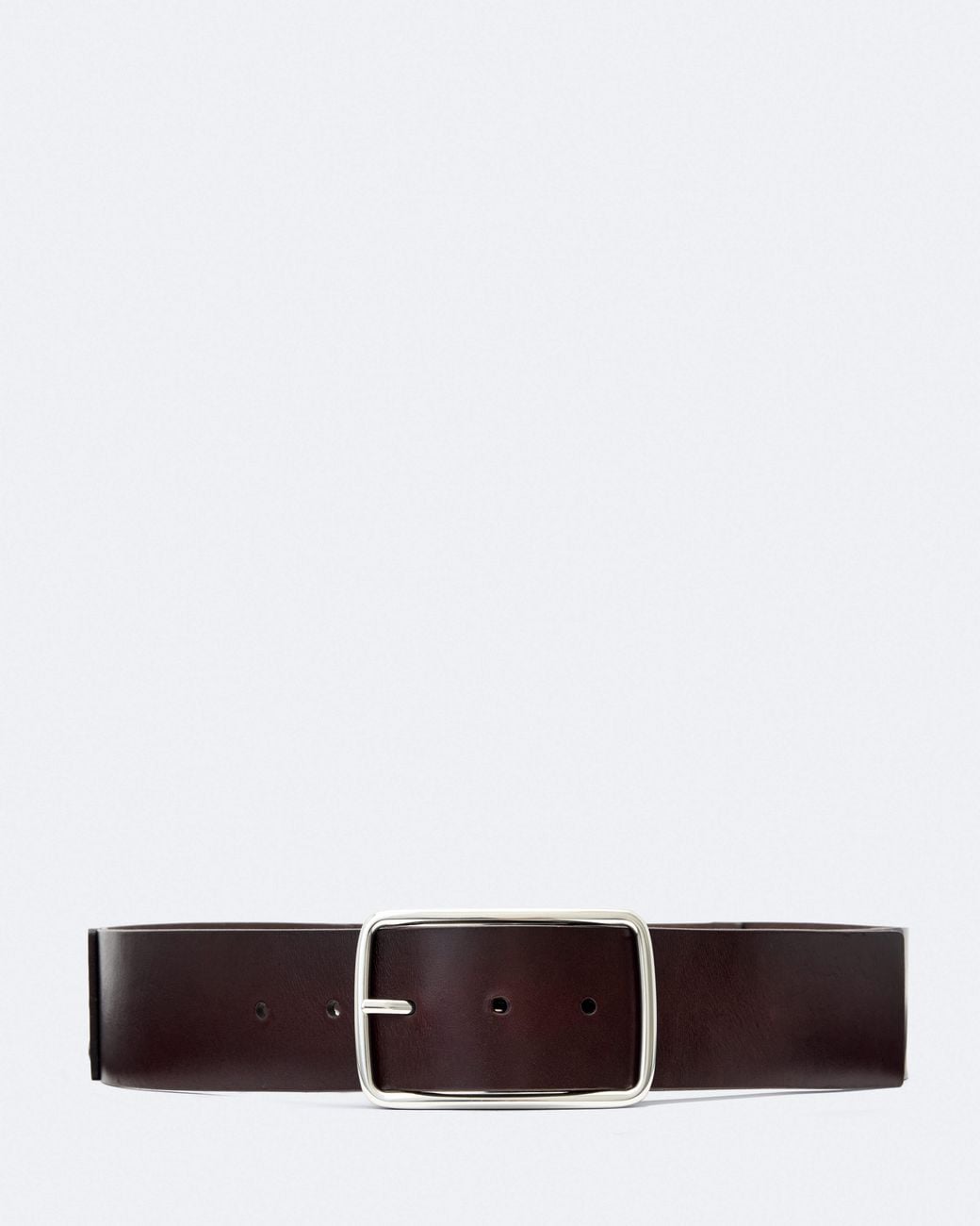 AllSaints White Paola Studded Leather Belt