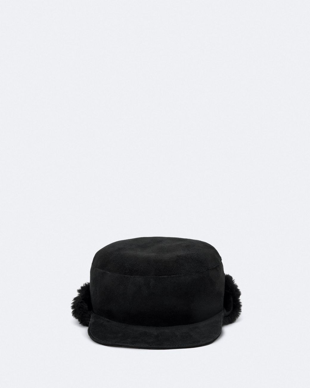 AllSaints Black Ramona Shearling Hat
