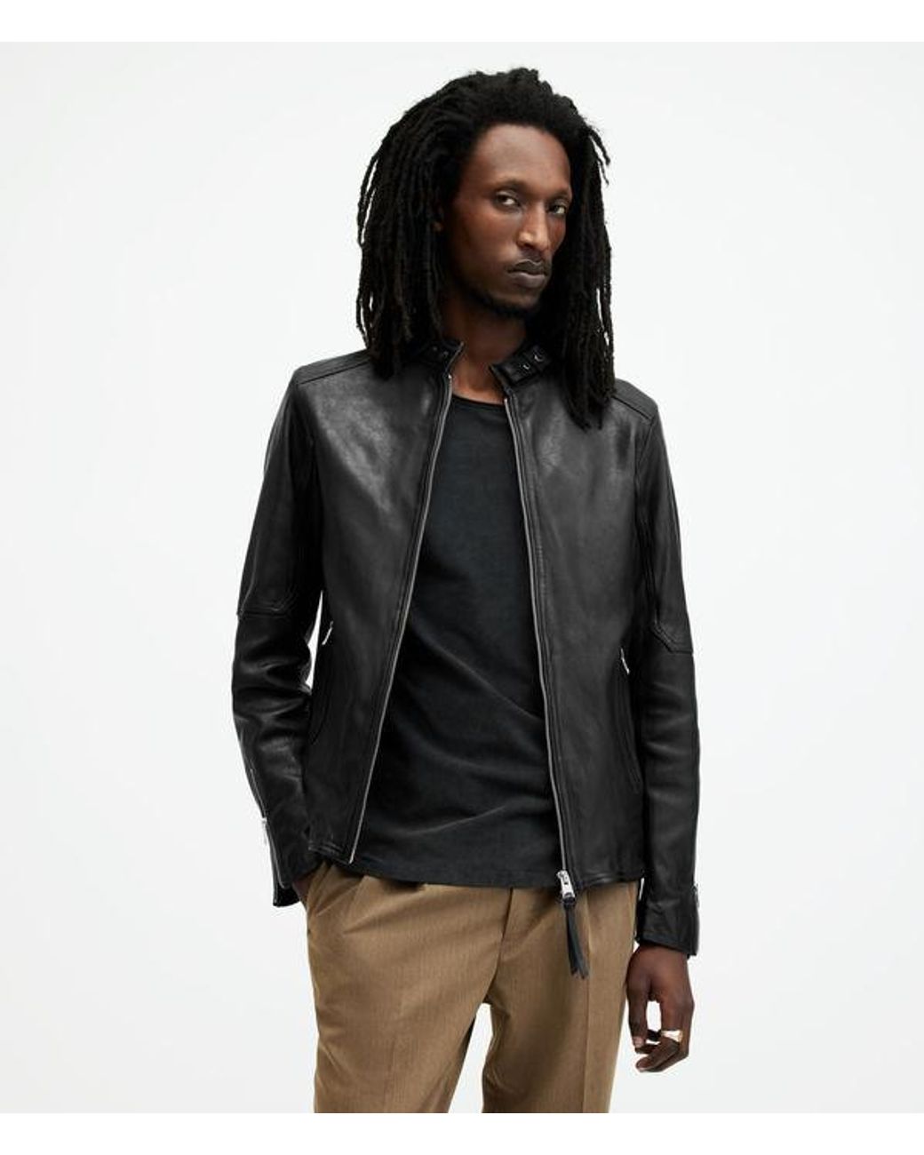 All saints 2024 faux leather jacket