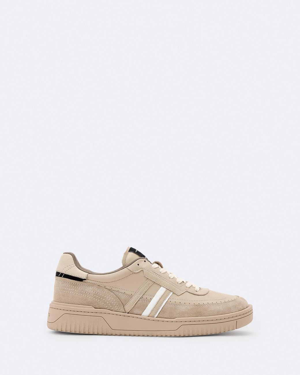 AllSaints White Regan Classic Basketball Trainers for men