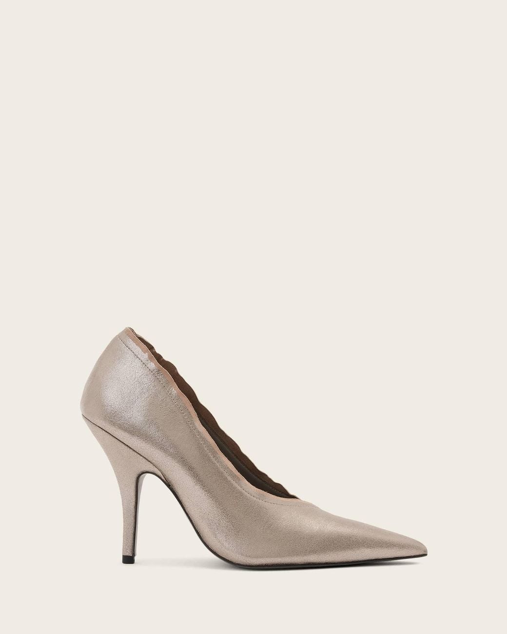 AllSaints Natural Vera Court Stiletto Heels