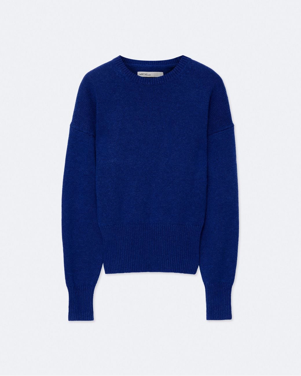 AllSaints Blue Mari Boxy-Fit Wool-Blend Jumper