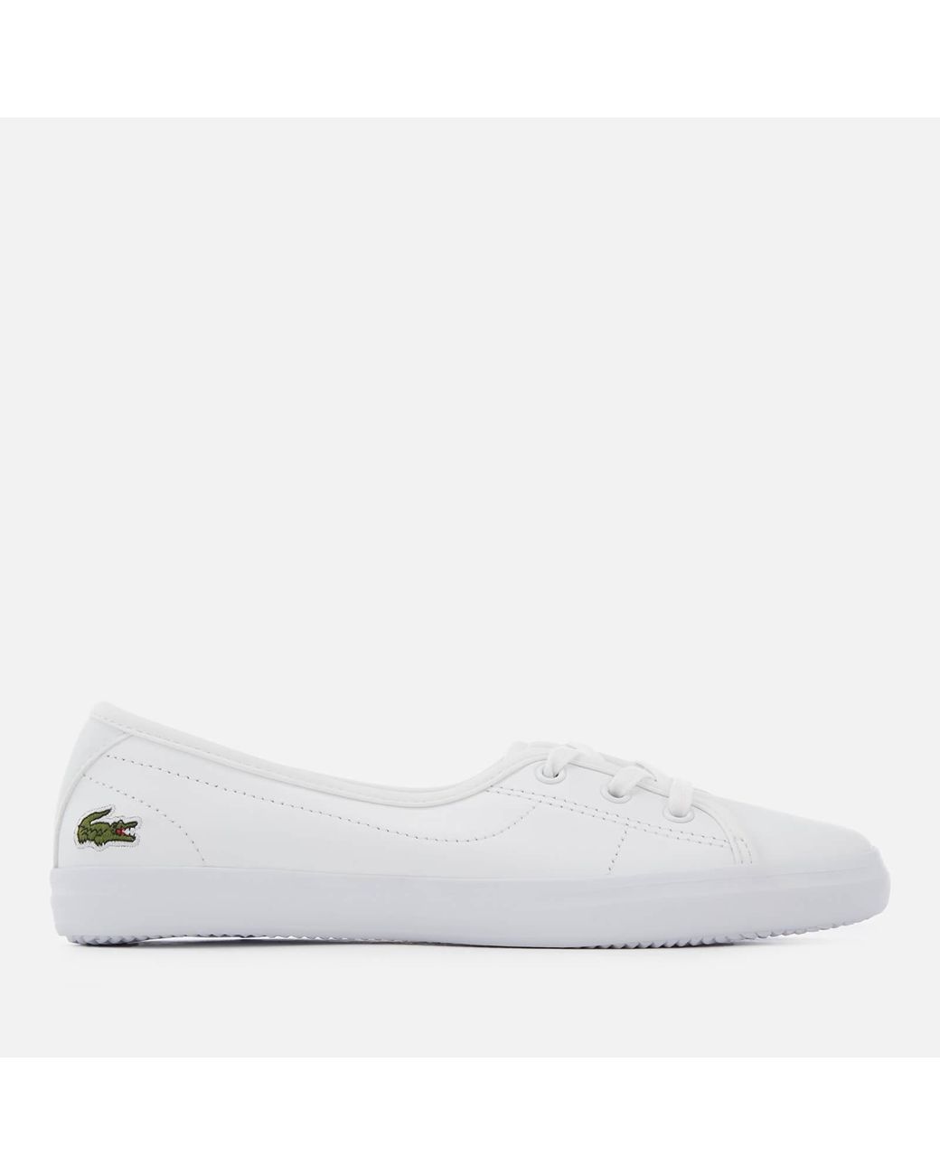 lacoste ziane chunky white leather