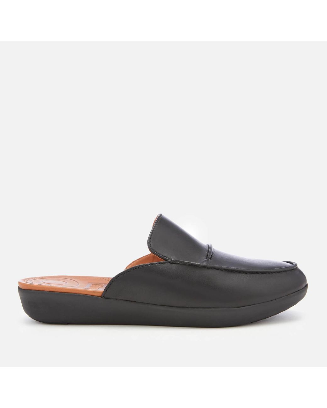 Fitflop Serene Leather Mules in Black | Lyst UK
