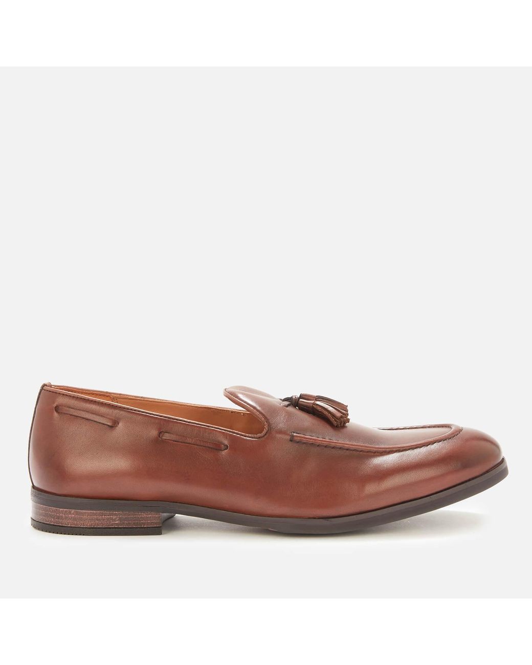 Clarks Citistrideslip Leather Loafers in Tan (Brown) | Lyst