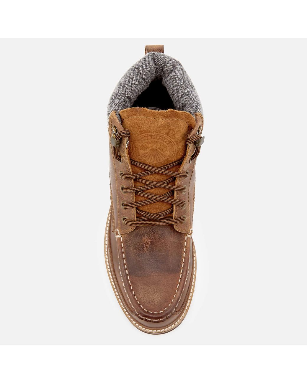 Superdry Leather Men's Mountain Range Boots in Tan (Brown) for Men | Lyst UK
