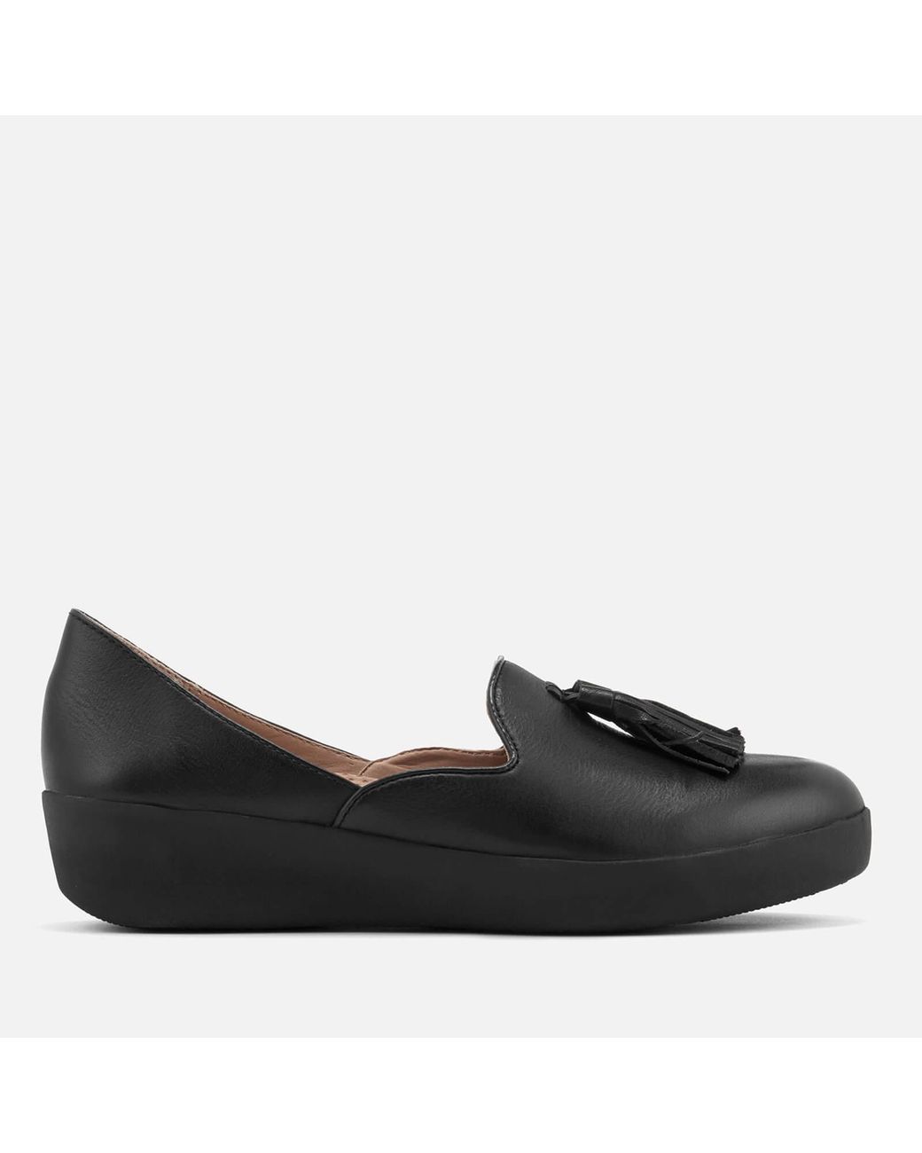 Fitflop Tassel Superskate D'orsay Loafers in Black | Lyst Canada