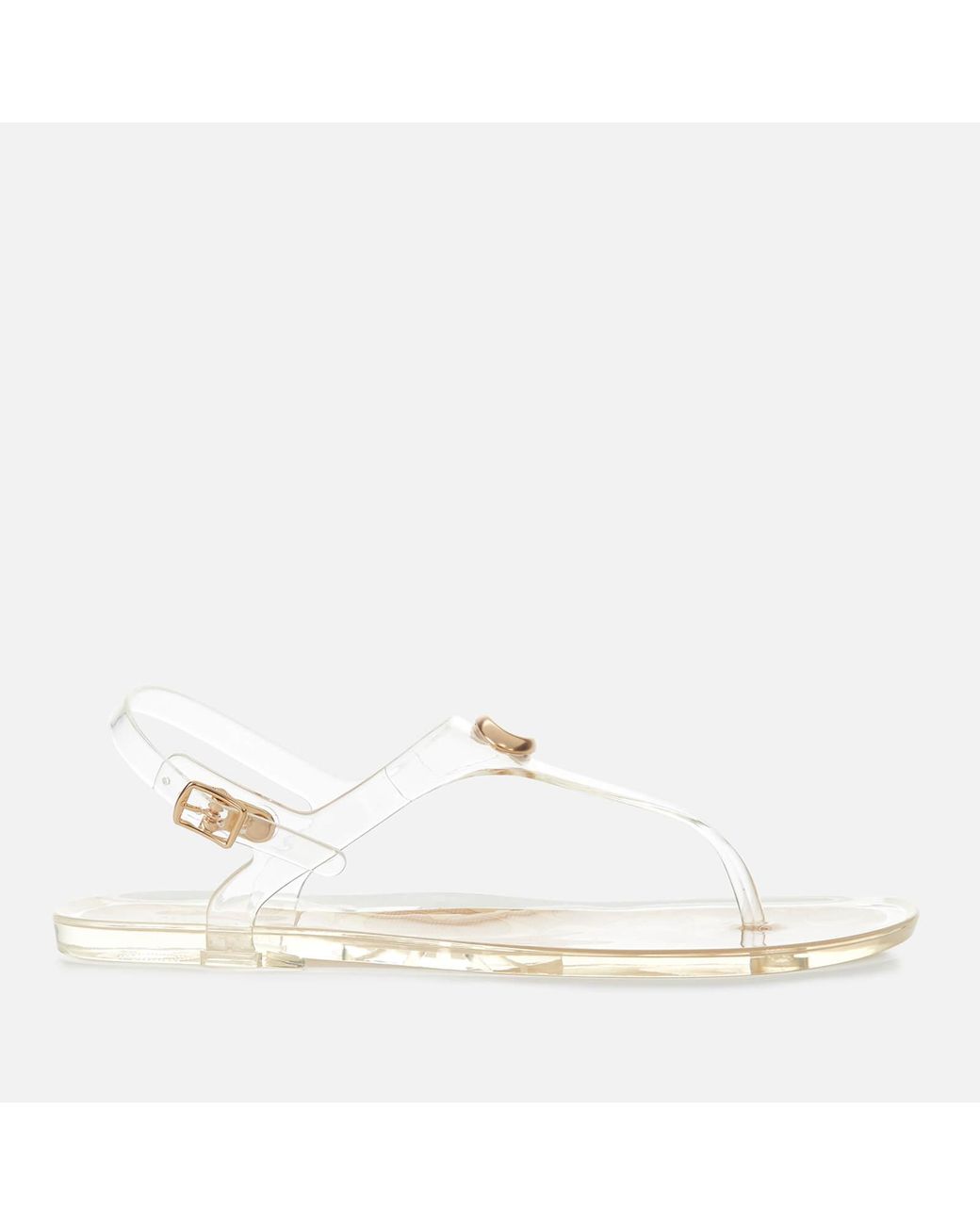 jelly toe post sandals