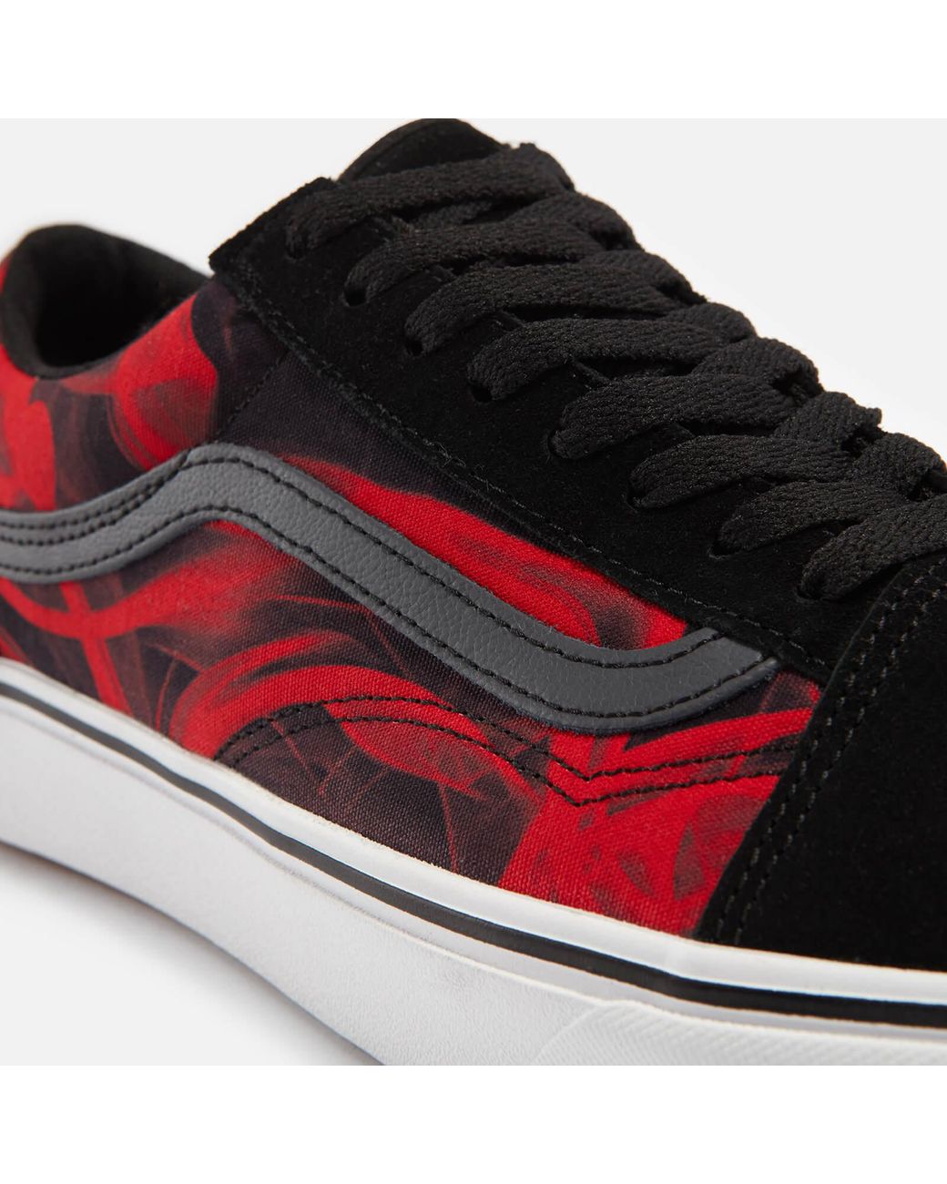 Vans After Dark Old Skool Canvas And Suede Trainers in Red for Men | Lyst