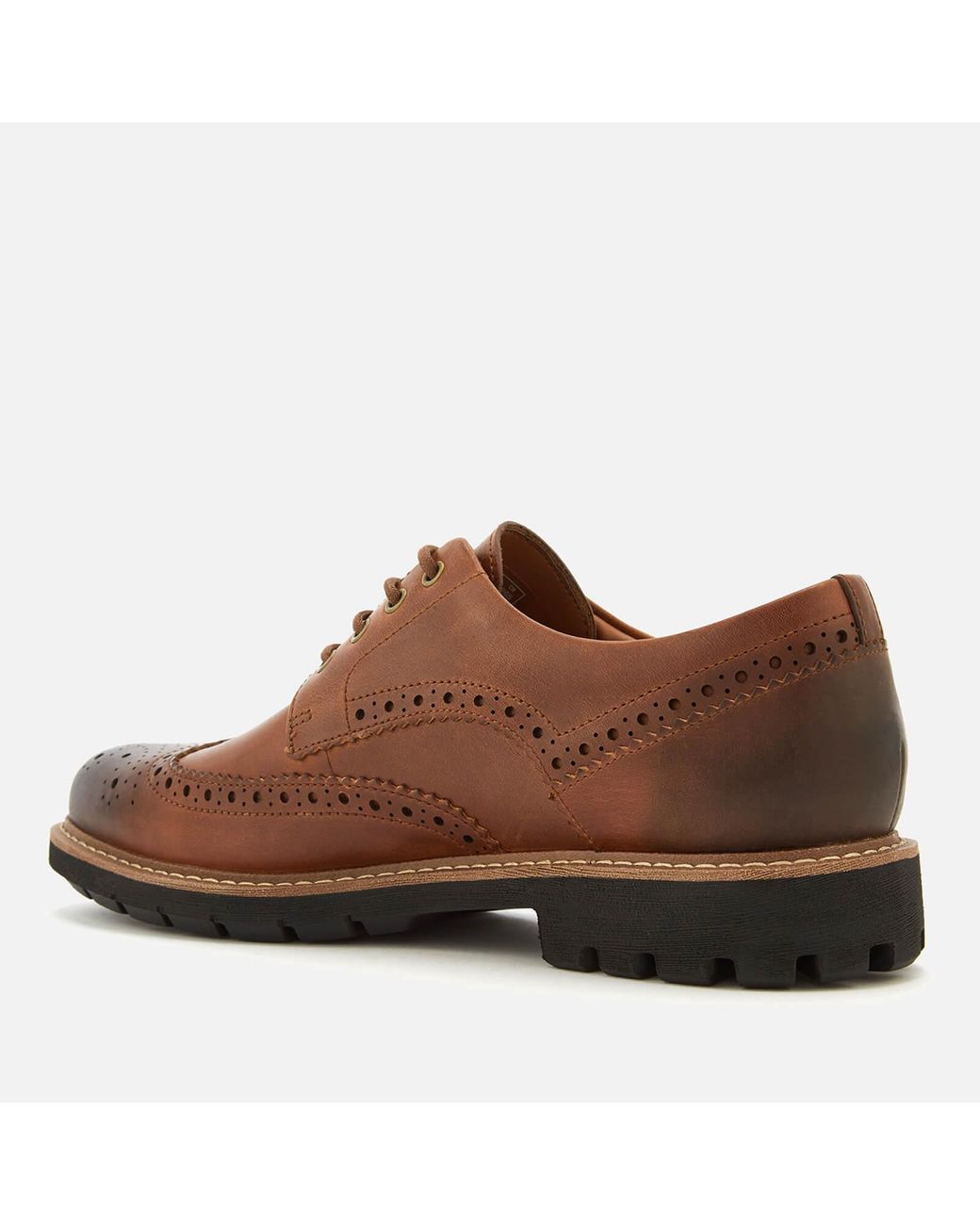 Clarks Batcombe Wing Leather Brogues in Brown for Men | Lyst