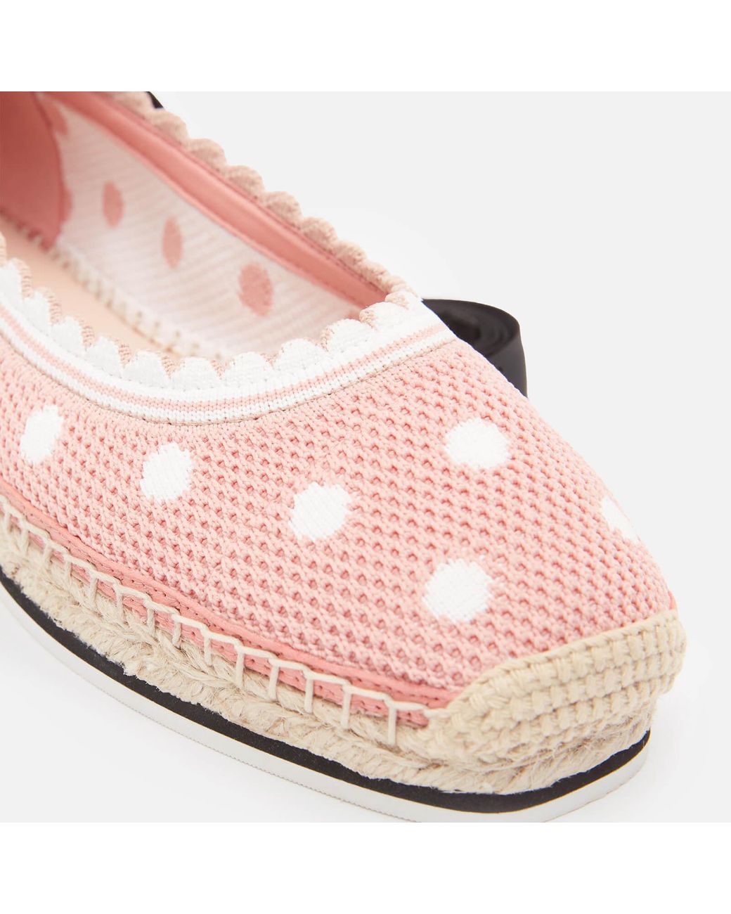 Kate Spade Knottingham Knitted Espadrilles in Pink | Lyst
