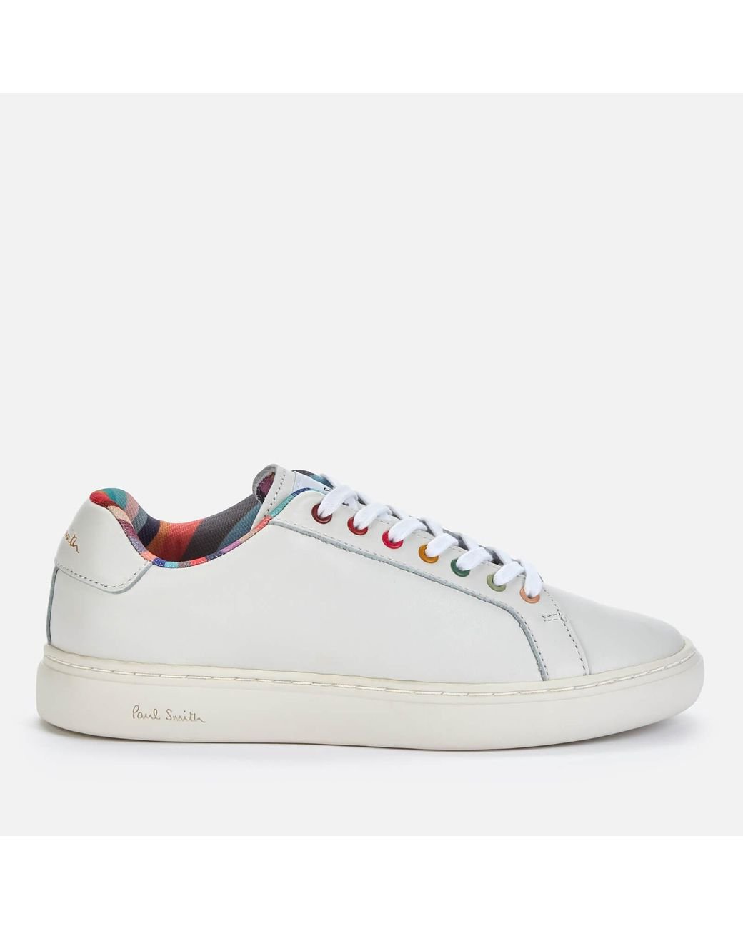 Paul Smith Lapin Leather Low Top Trainers in White - Lyst