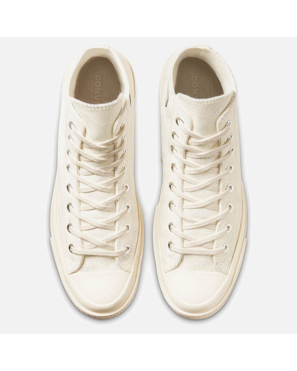 Converse Chuck 70 Seasonal Elevated Leather Hi-top Trainers in White | Lyst