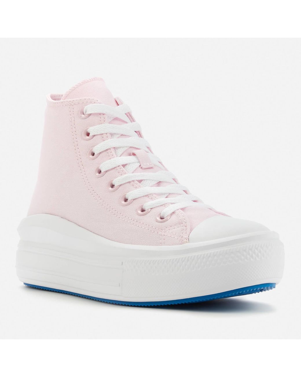 Converse chuck taylor trainers in cheap pink blush with metallic toe cap