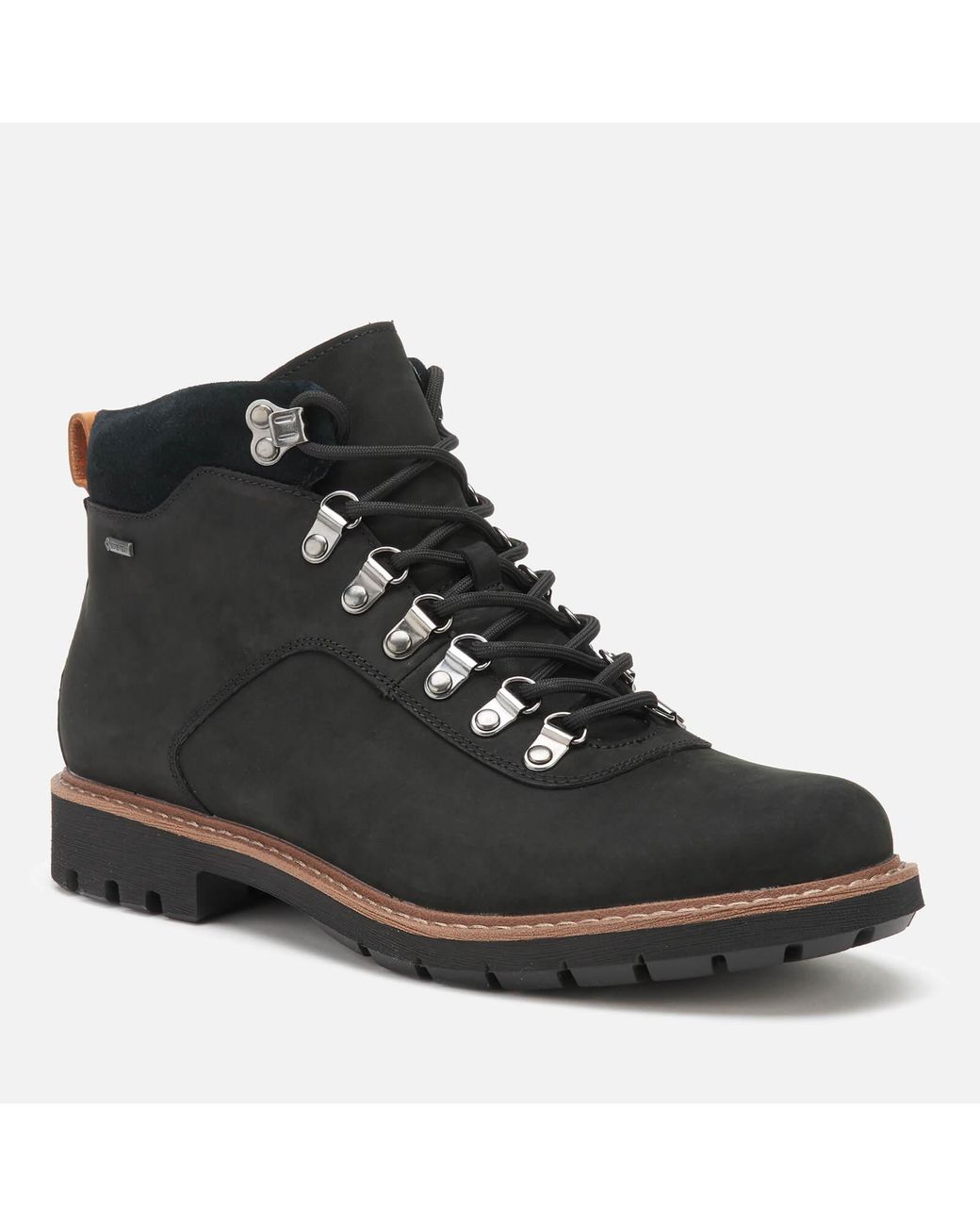 Clarks Alp Gore-tex Nubuck Style Boots in Black for | Lyst Canada