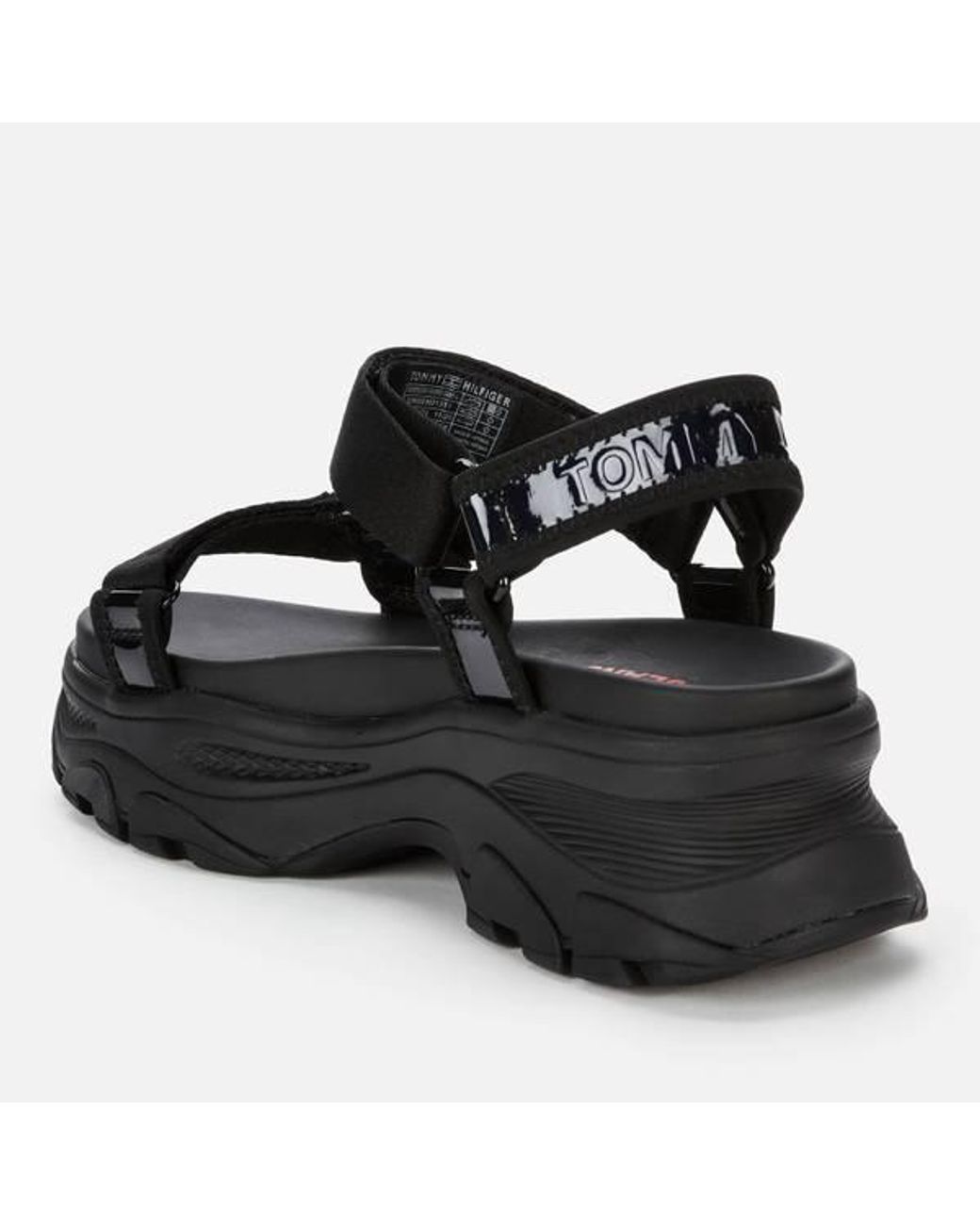 Tommy Hilfiger Iridescent Hybrid Sandals in Black | Lyst Canada