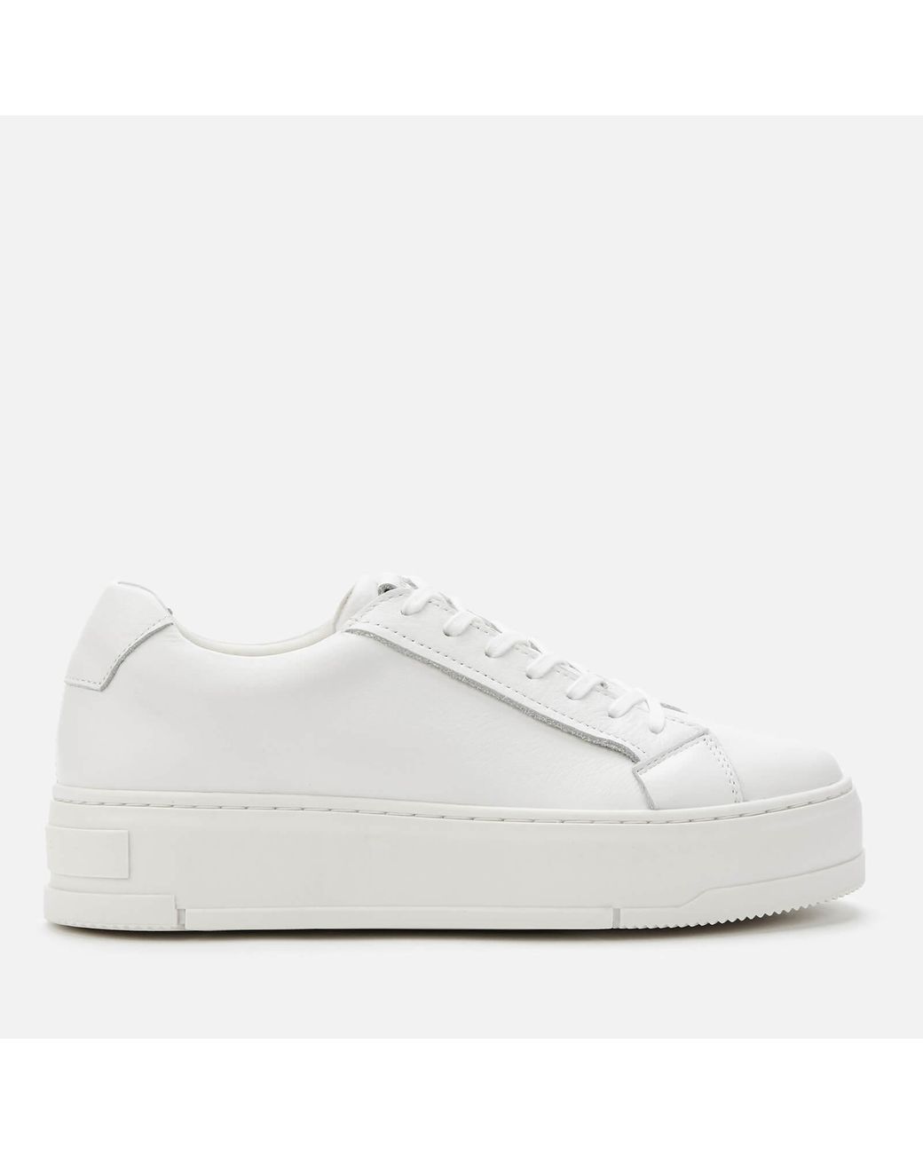 Vagabond Judy Womens Leather Platform Trainers In White Size UK 3-8 