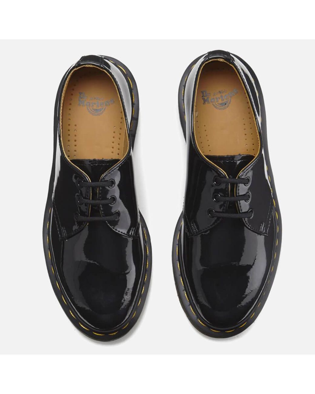 Dr. Martens Leather 1461 Patent Lamper 3-eye Shoes in Black - Lyst