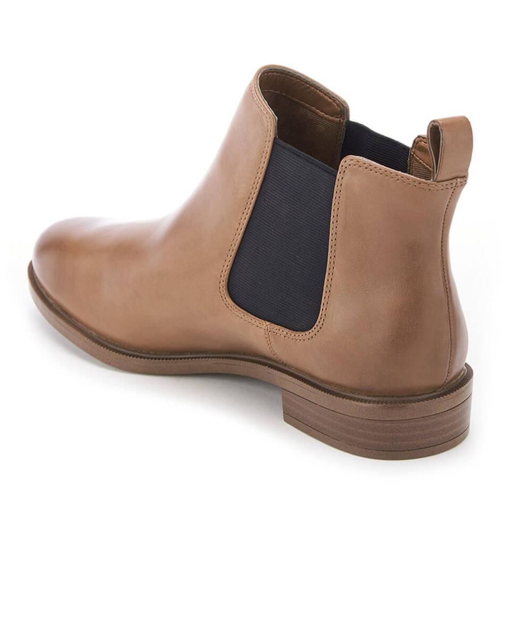 Clarks Taylor Shine Leather Chelsea Boots in Brown | Lyst