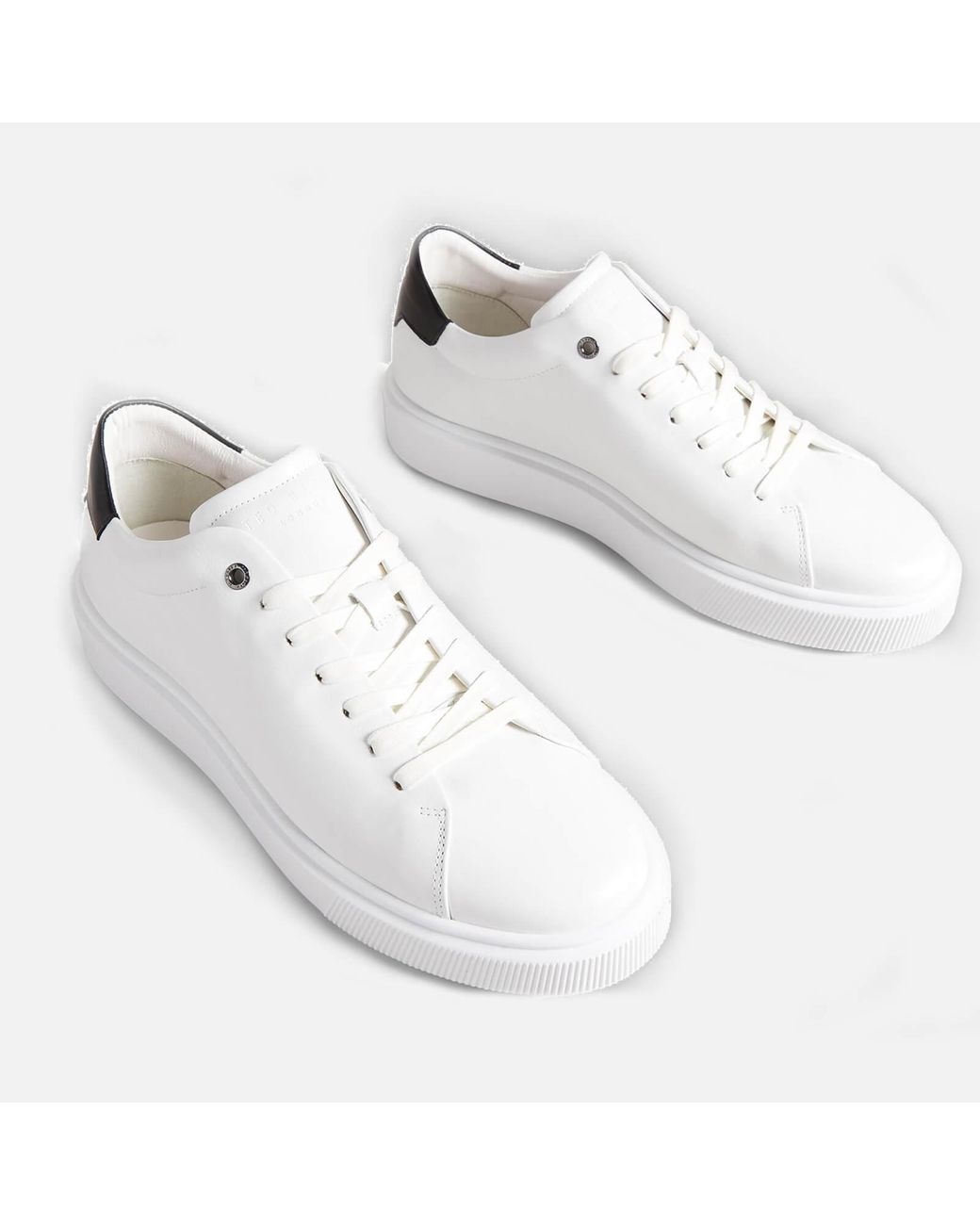 ted baker White Breyon Leather Trainers