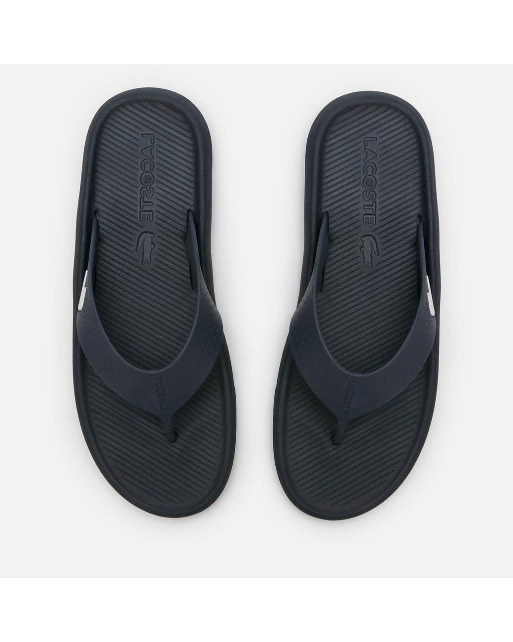 lacoste toe post flip flops