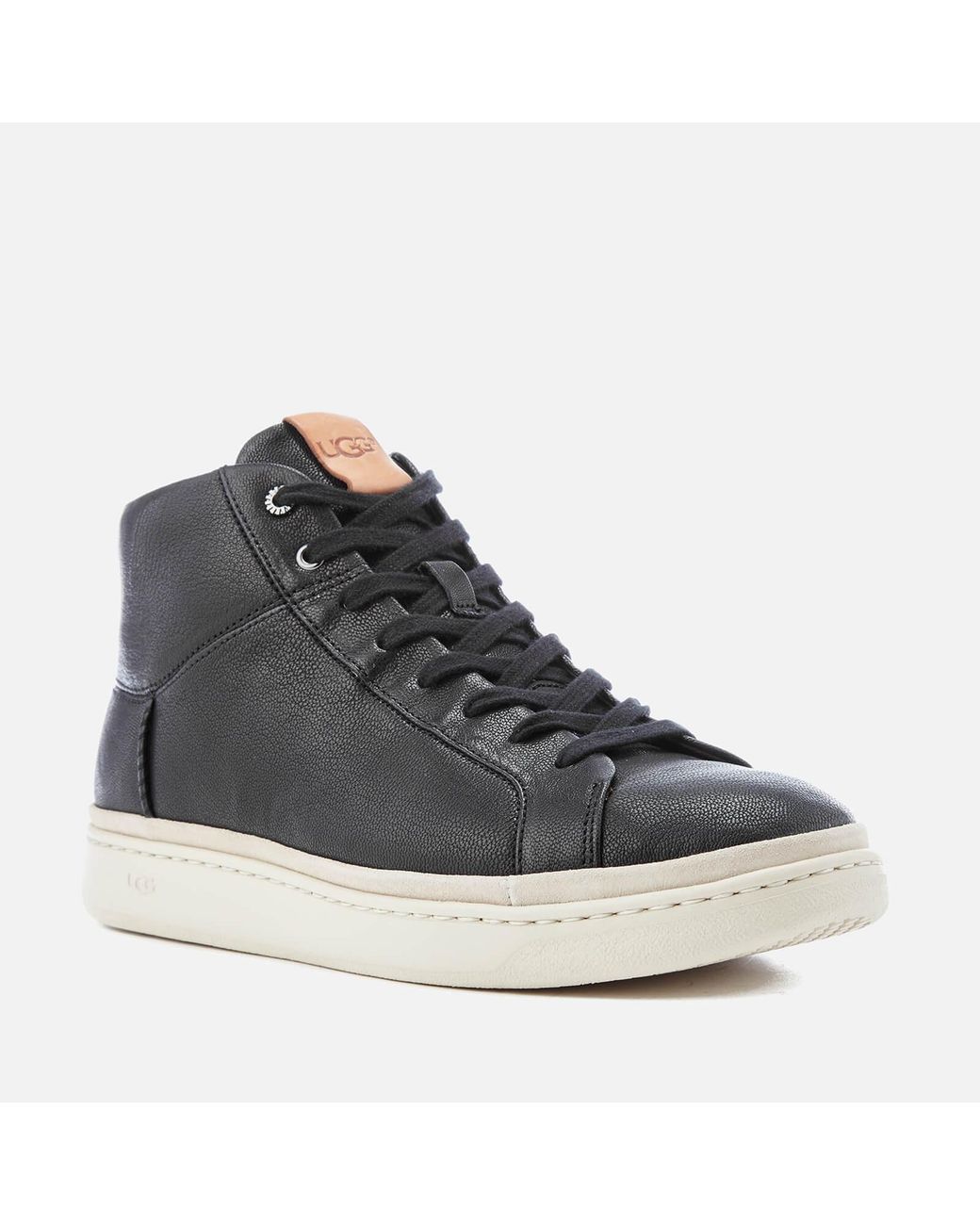 UGG Cali Lace High Top Trainers in Black for Men | Lyst