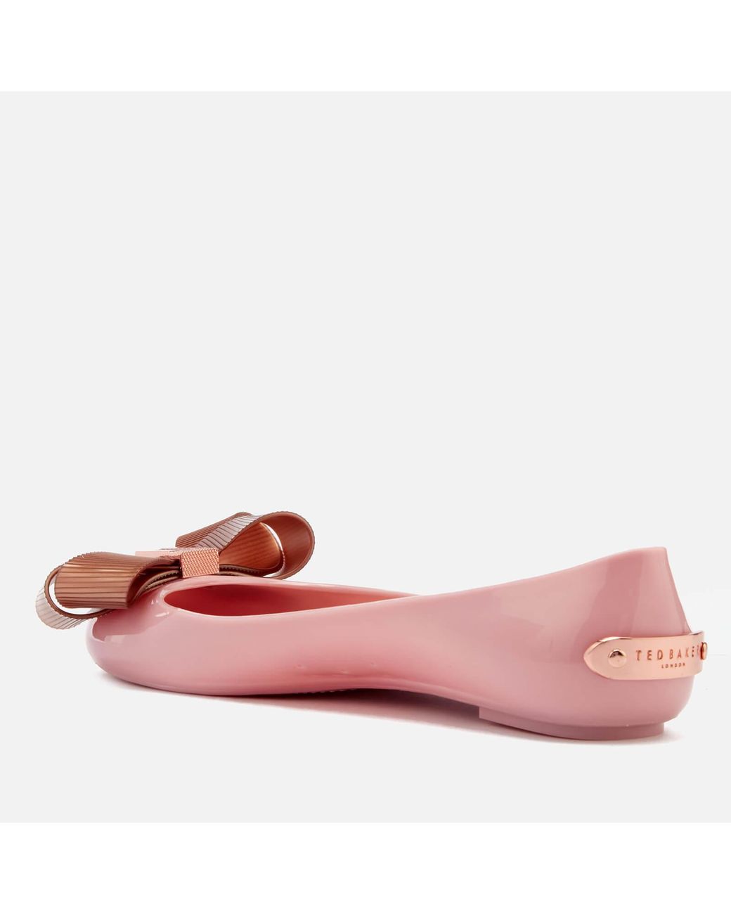 Ted Baker Rubber S Larmiar Closed Toe Ballet Flats in Pink | Lyst