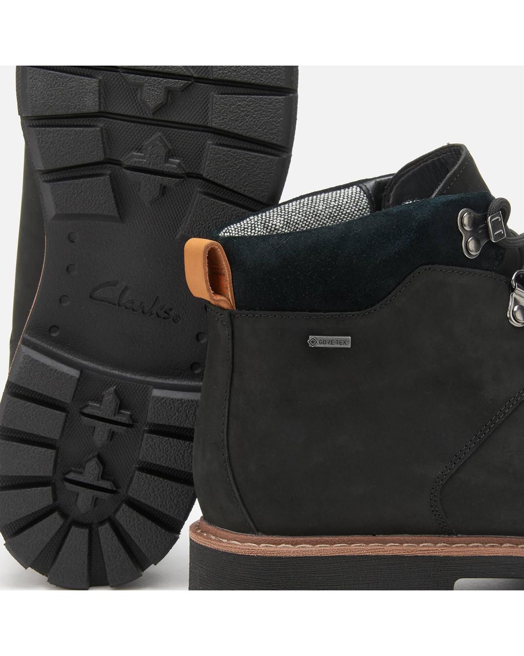 Clarks Batcombe Alp Gore-tex Nubuck Hiking Style Boots in Black for Men |  Lyst Canada