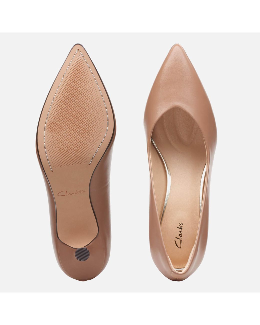 Clarks Leather Violet 55 Court - Save 