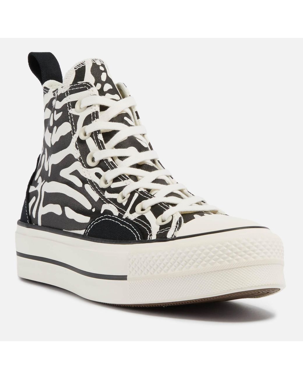 Converse Chuck Taylor All Star Animalier Canvas Hi-top Trainers in Black |  Lyst