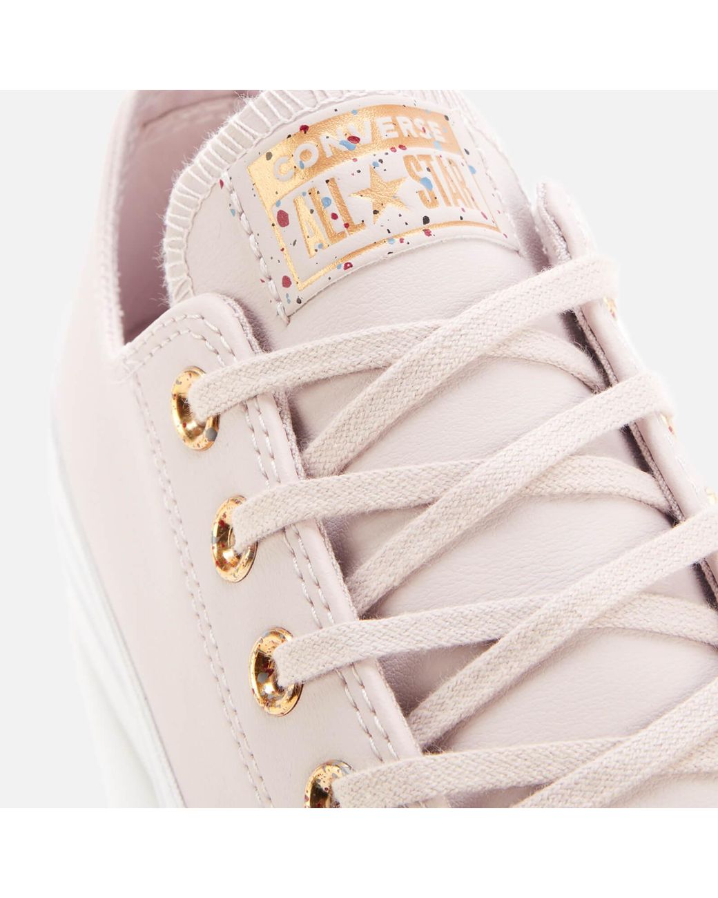 Converse Chuck Taylor All Star Lift Speckled Ox Trainers in Pink | Lyst UK