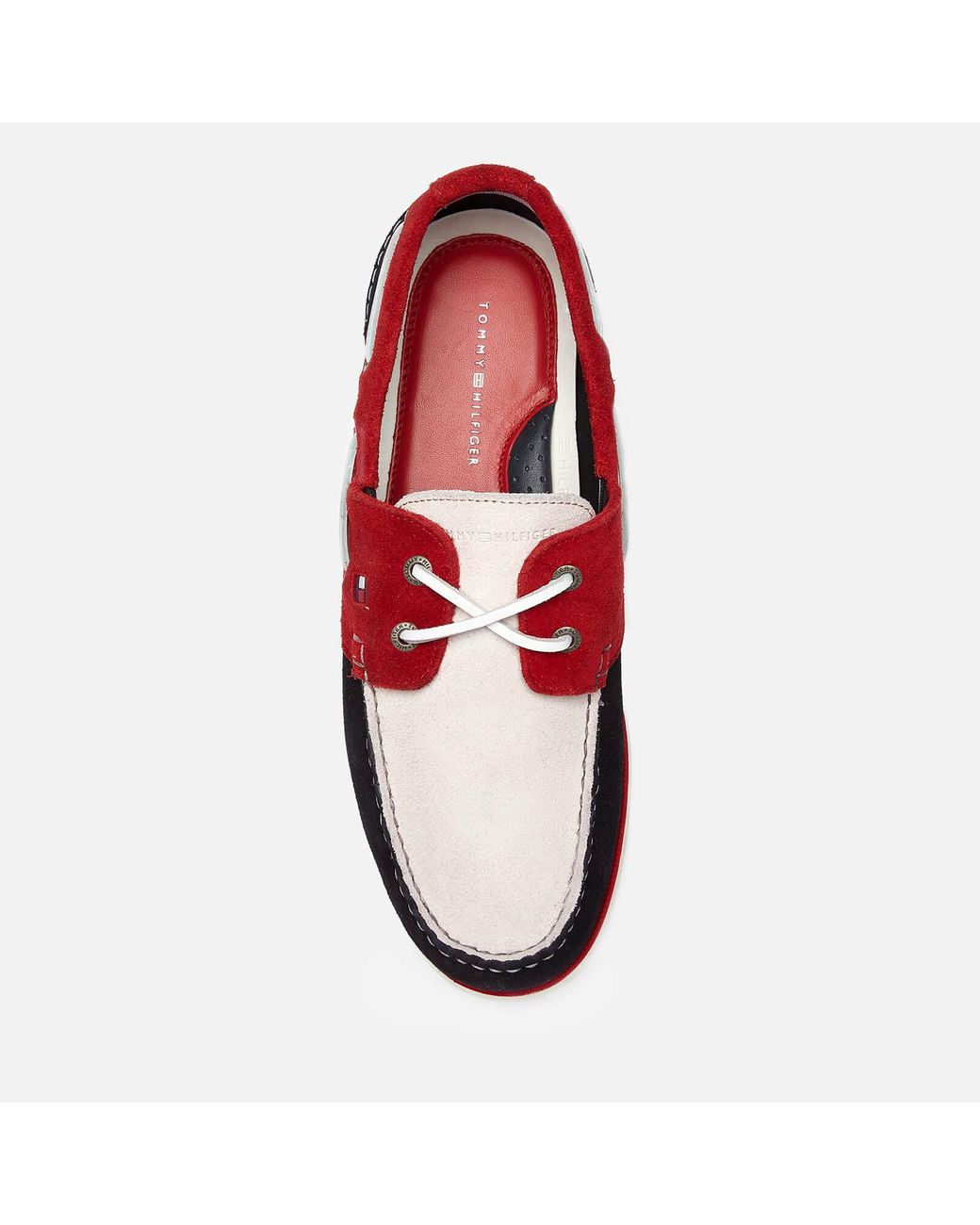 Tommy Hilfiger Classic Suede Boat Shoes in Blue for Men | Lyst