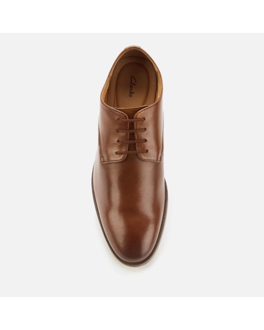 Clarks Stanford Walk Leather Derby Shoes in Brown for Men | Lyst